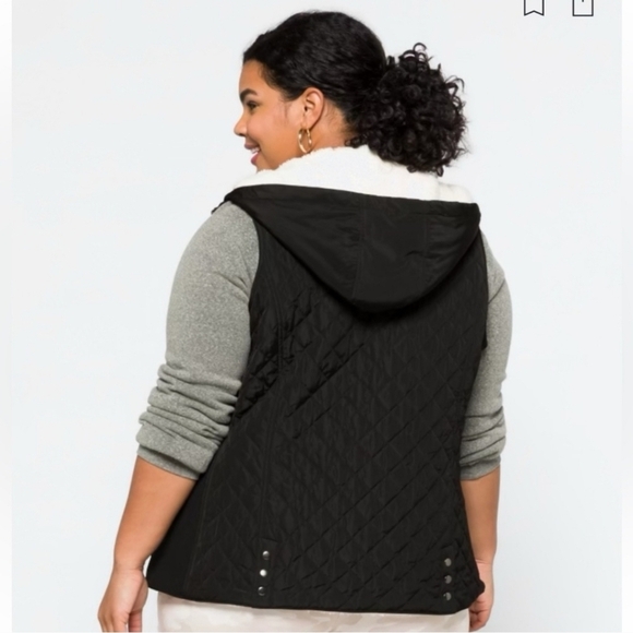 41 Hawthorn Quilted Sherpa Lined Vest Size Large - Picture 6 of 13